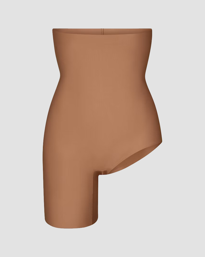 High Waist Tummy Control  Left Leg Solution Shapewear Shorts  - By Qivii