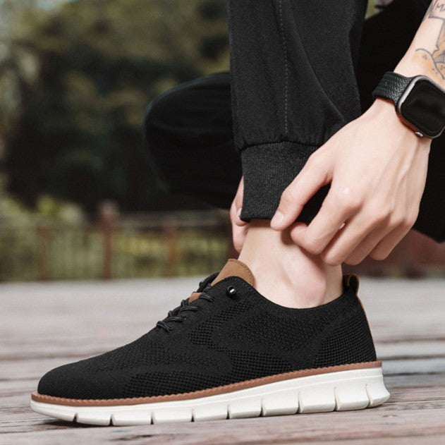 Men's AeroStitch Urban - Extended Fit Knit Mesh - Fashion Sneakers with Breathable Upper & Contrast Stitching