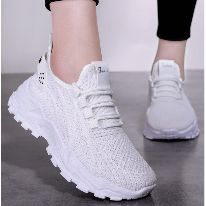 Women’s AirWeave Sneakers – Breathable Mesh Lightweight Flat Shoes (US 5–10.5)