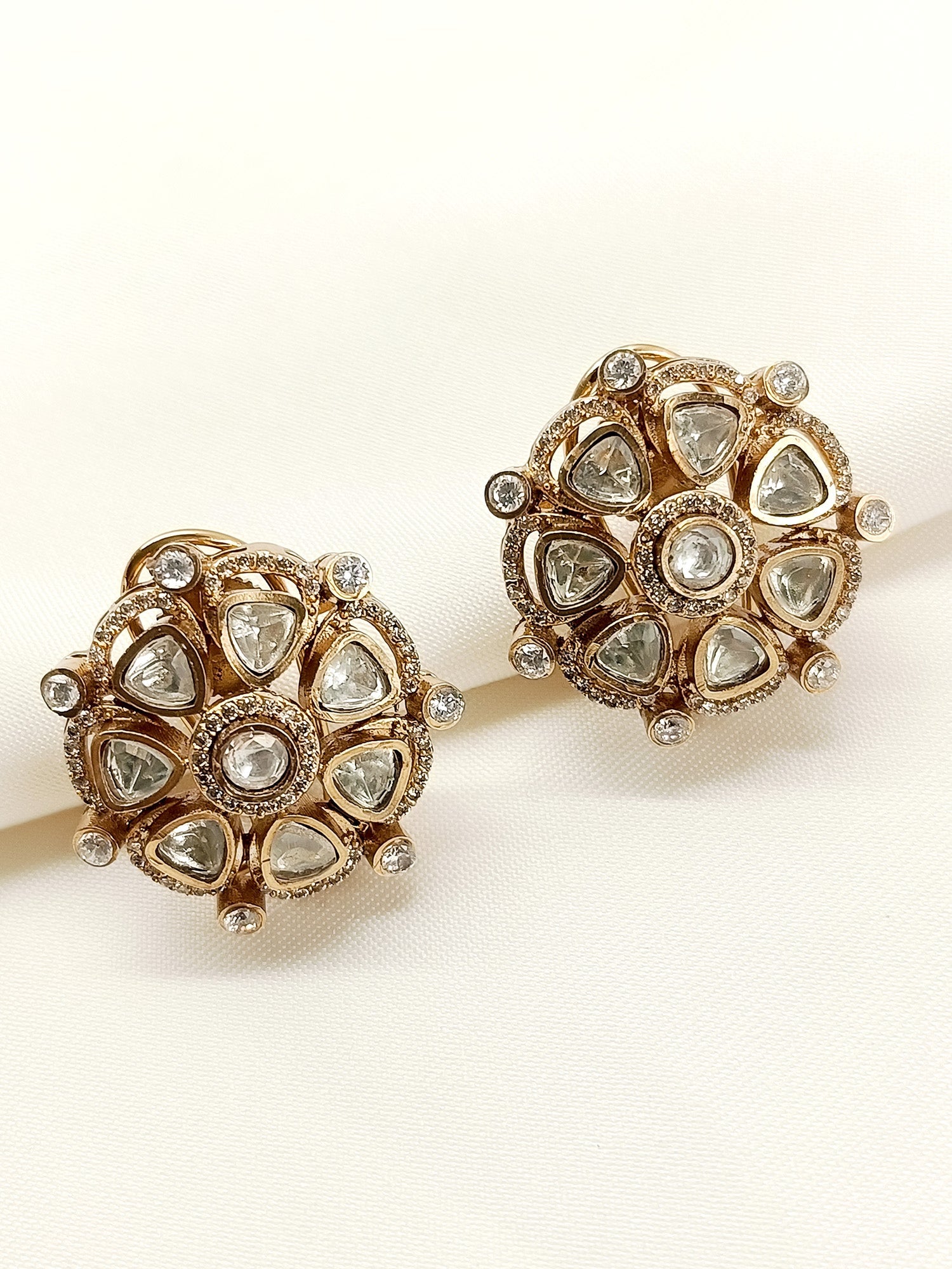 Nainika White Kundan Tops