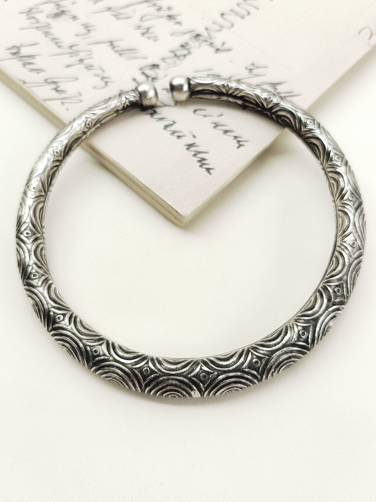 Krsna Oxidized Silver Anklet [Price Is For Single Piece]