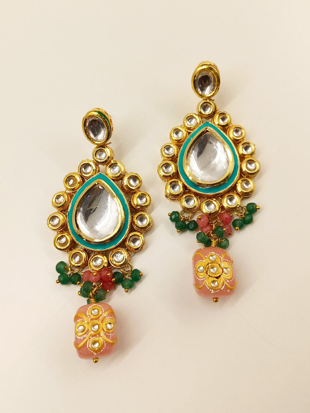 Shannon Long Kundan Earrings