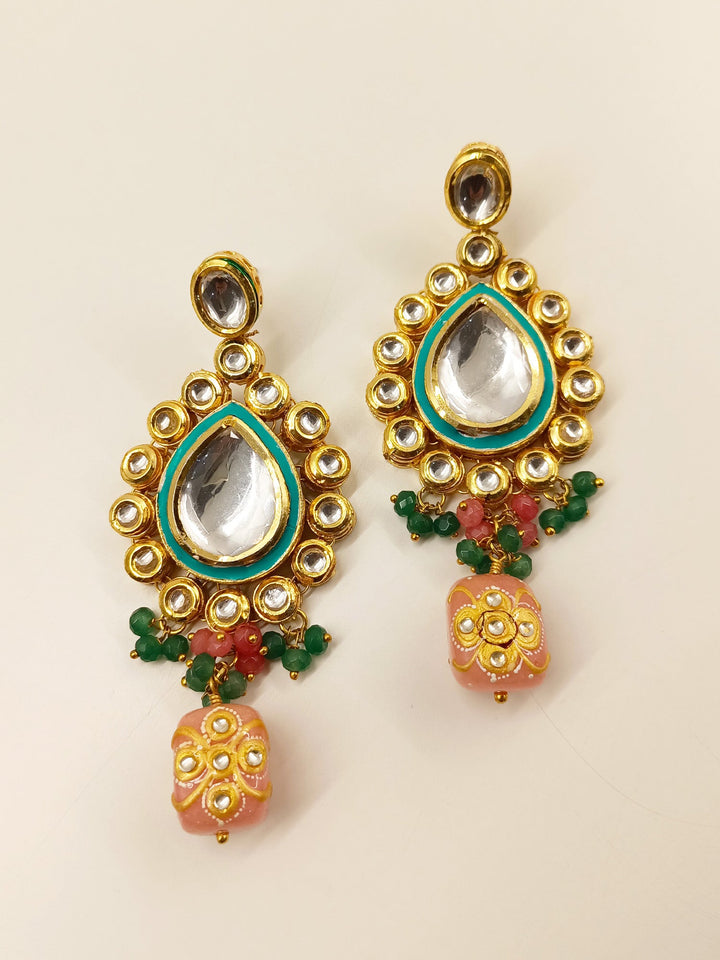 Shannon Long Kundan Earrings