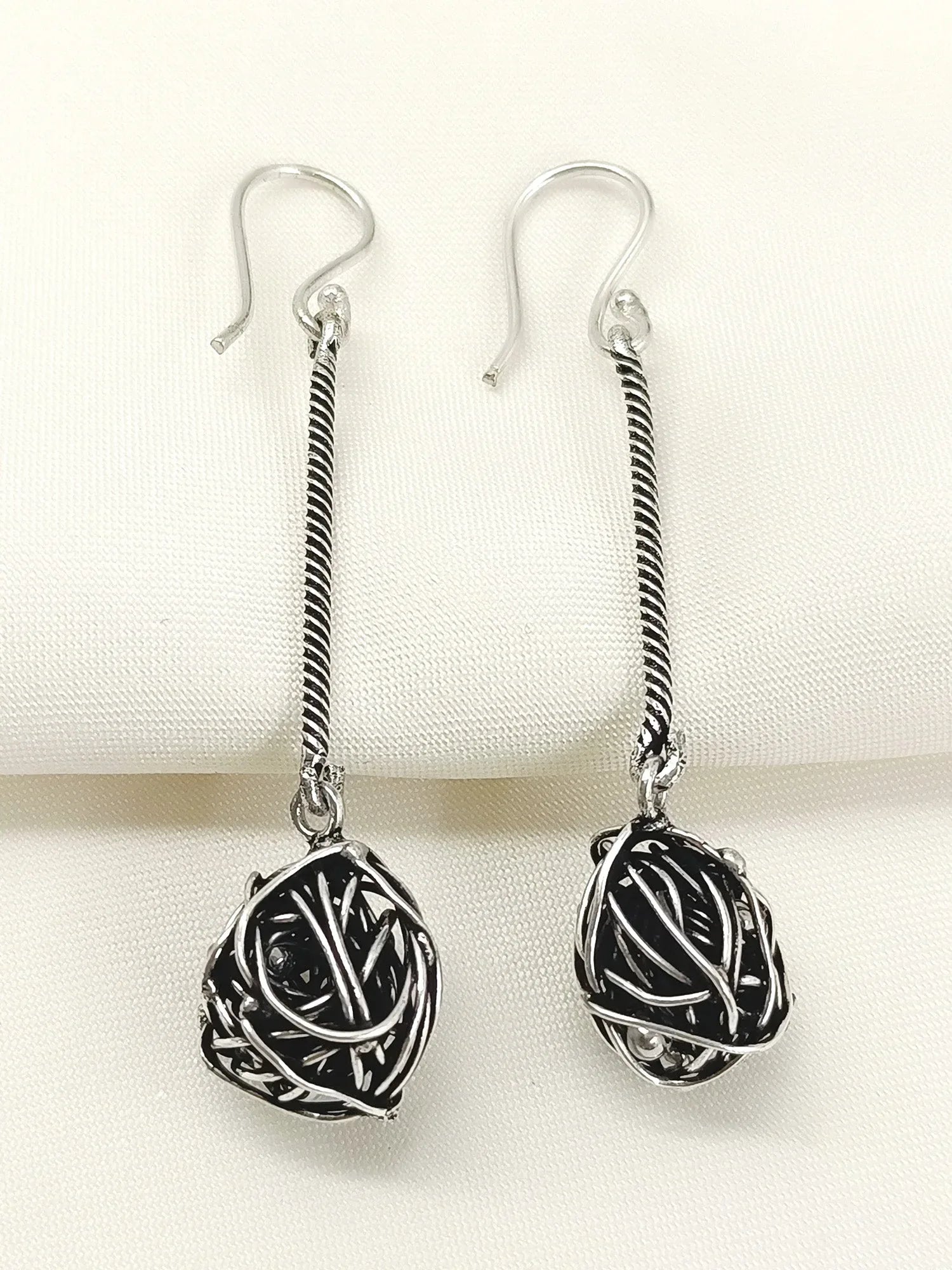 Nutan Silver Western Earrings