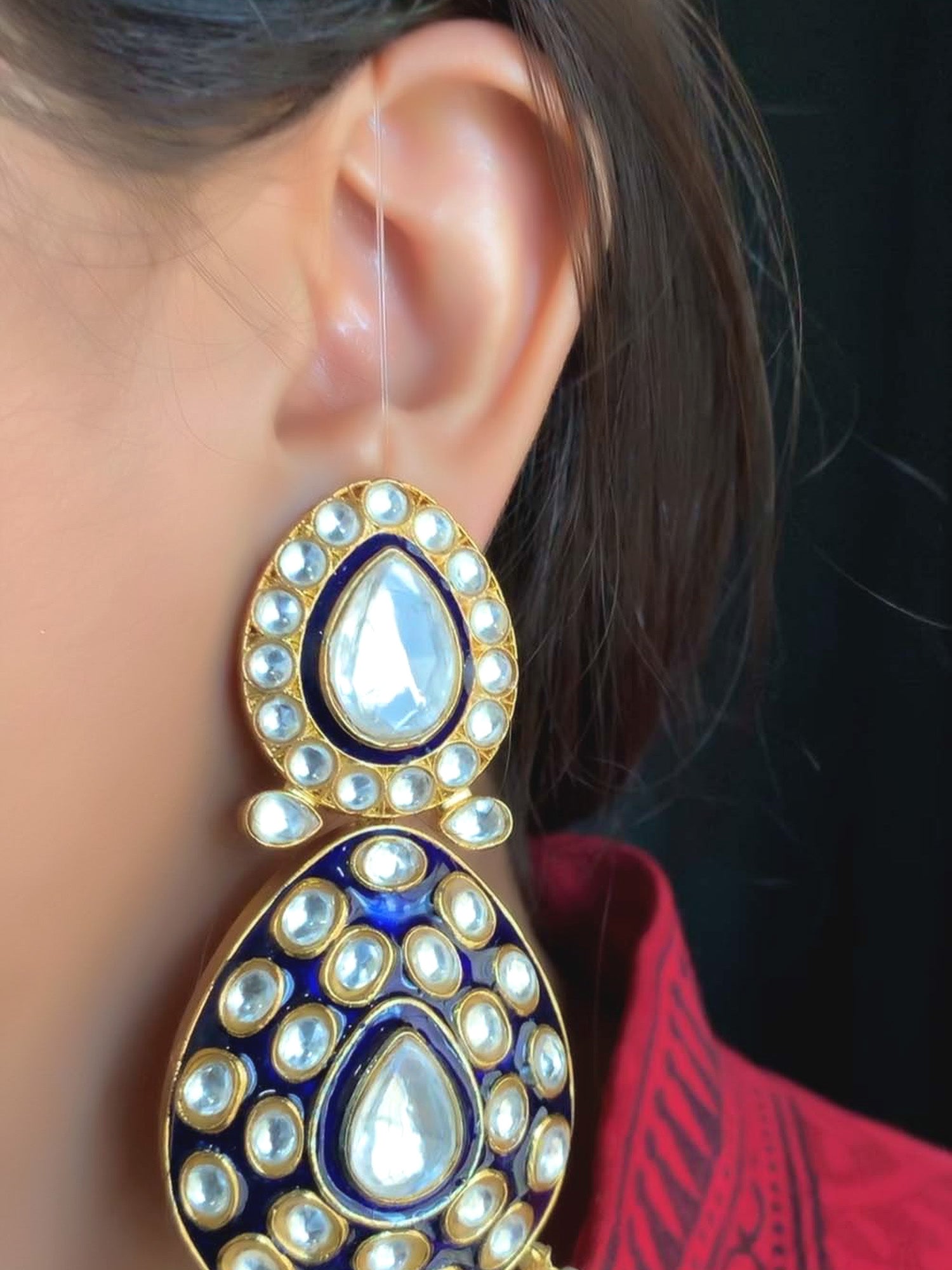 Shanaya Pack of 6 Transparent Kaan Chain (Pair)