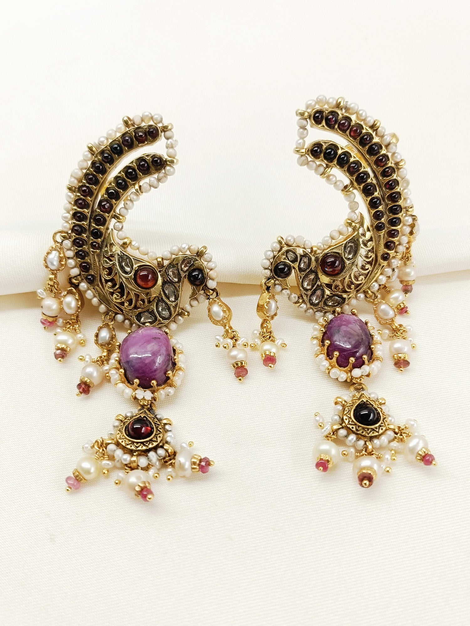Moh Multi Colour 92.5 Silver Earring