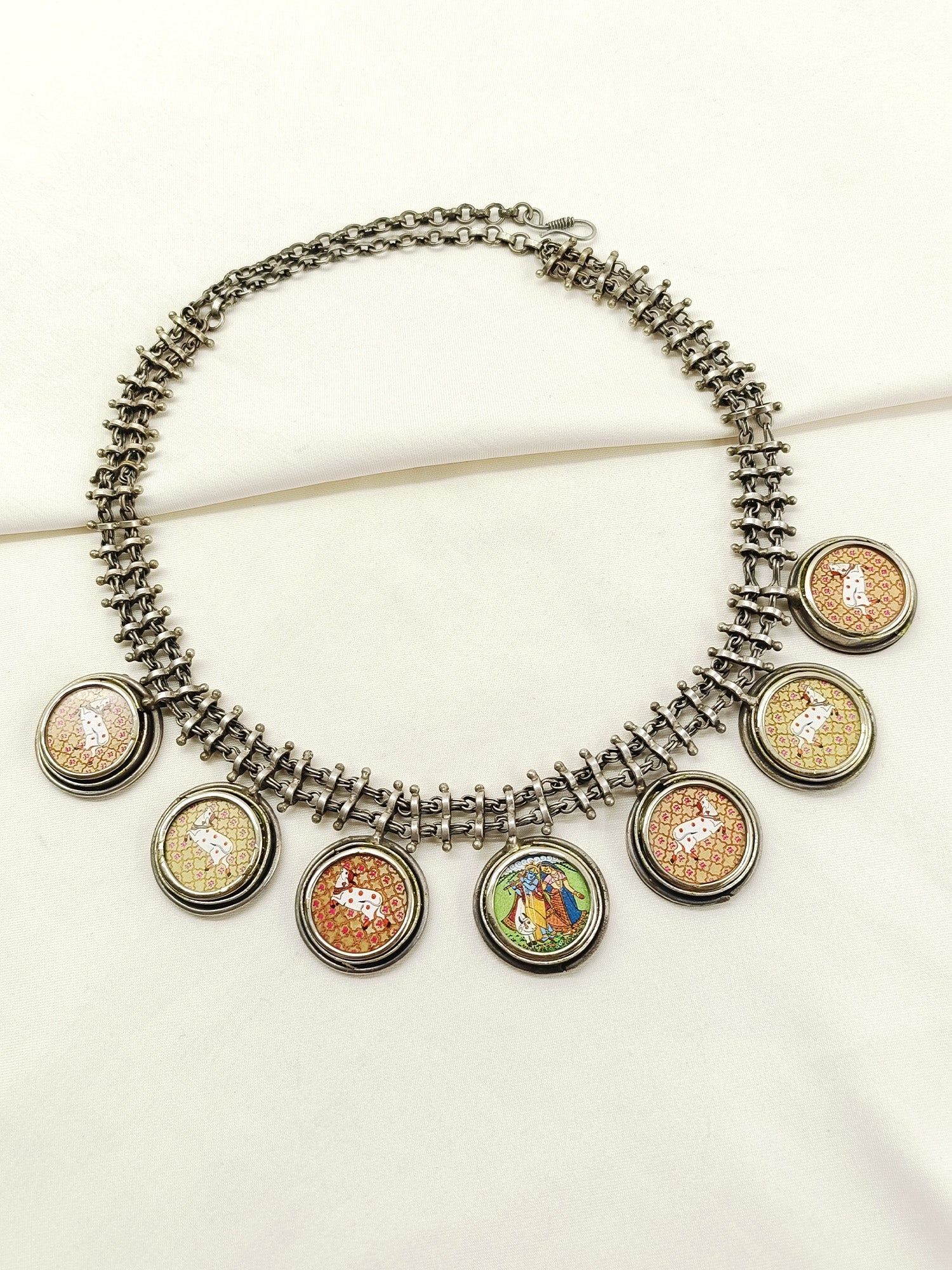 Lohita Multi Colour Oxidized Neckpiece