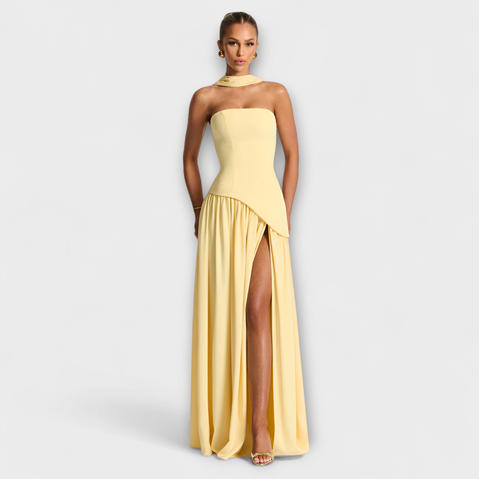 Ada - Elegante Maxi Jurk  - By Qivii