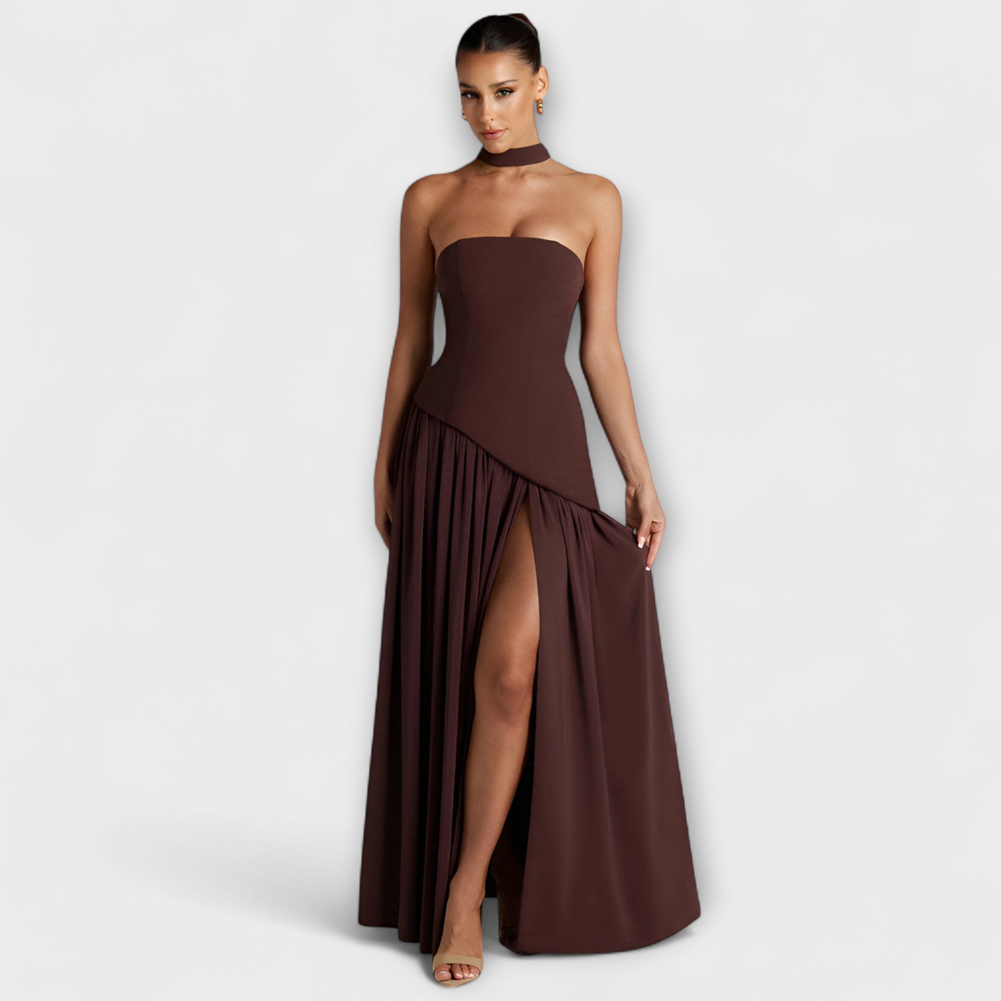 Ada - Elegante Maxi Jurk  - By Qivii