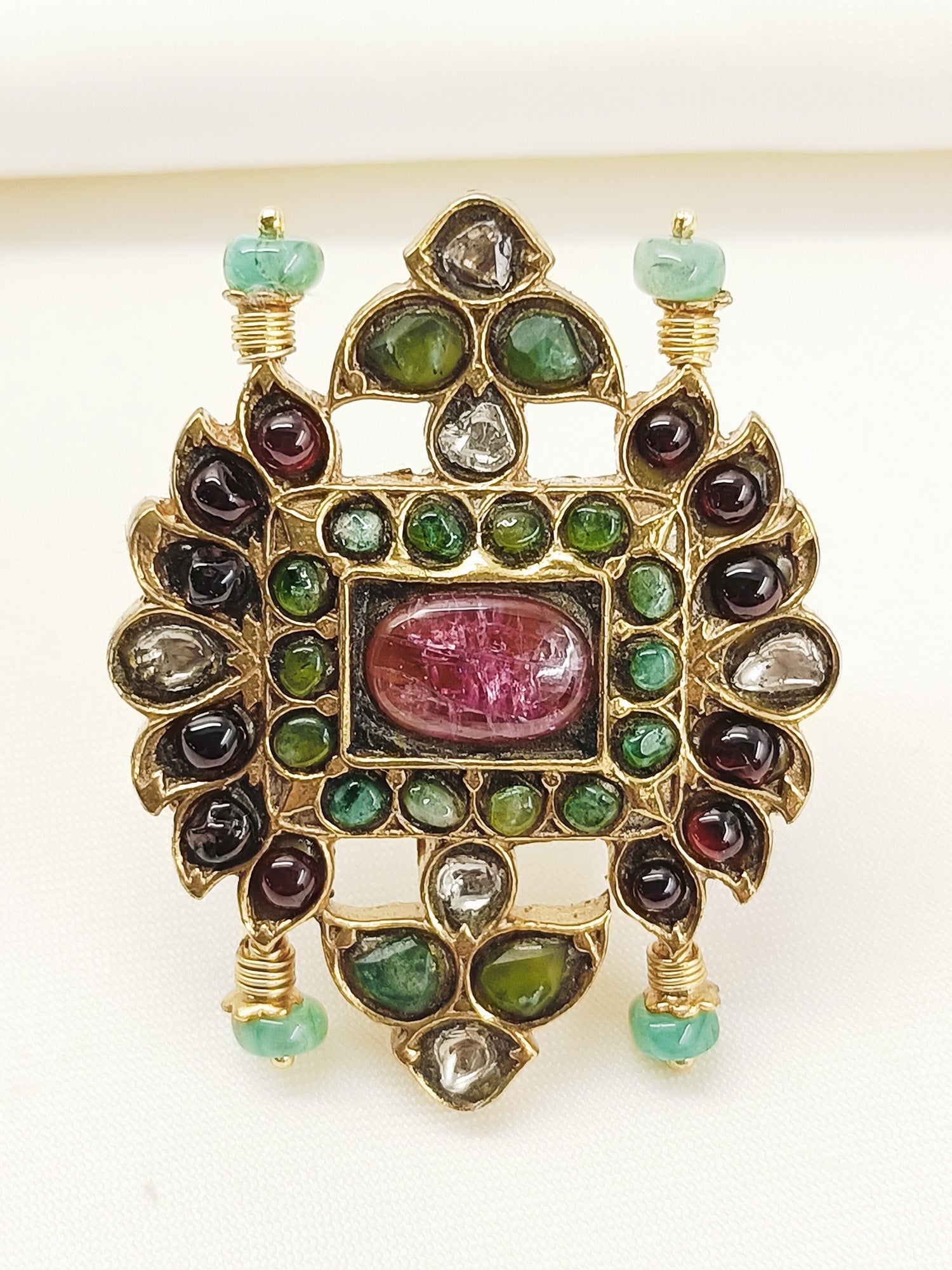 Sumona Multi Colour 92.5 Silver Finger Ring