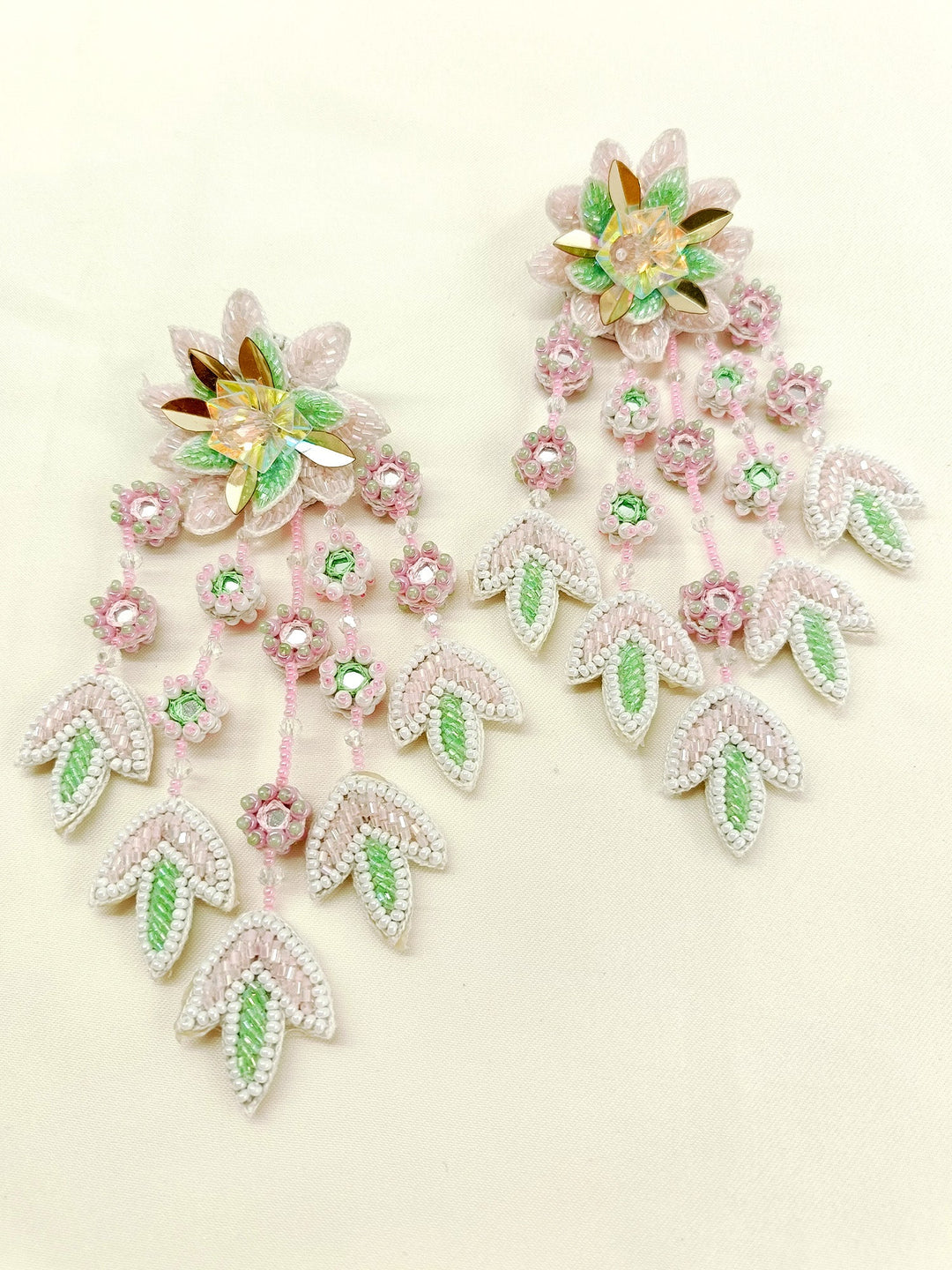 Manvi White Handmade Earrings