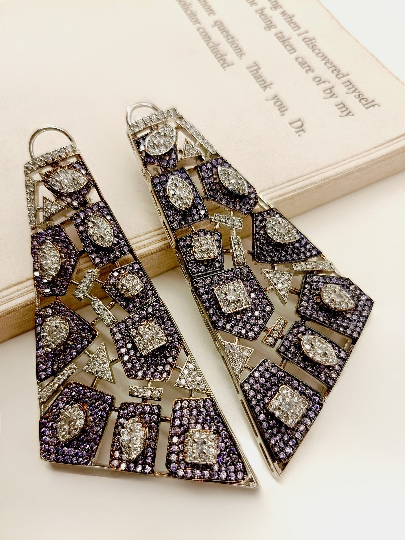 Janya Lavender Victorian Earrings