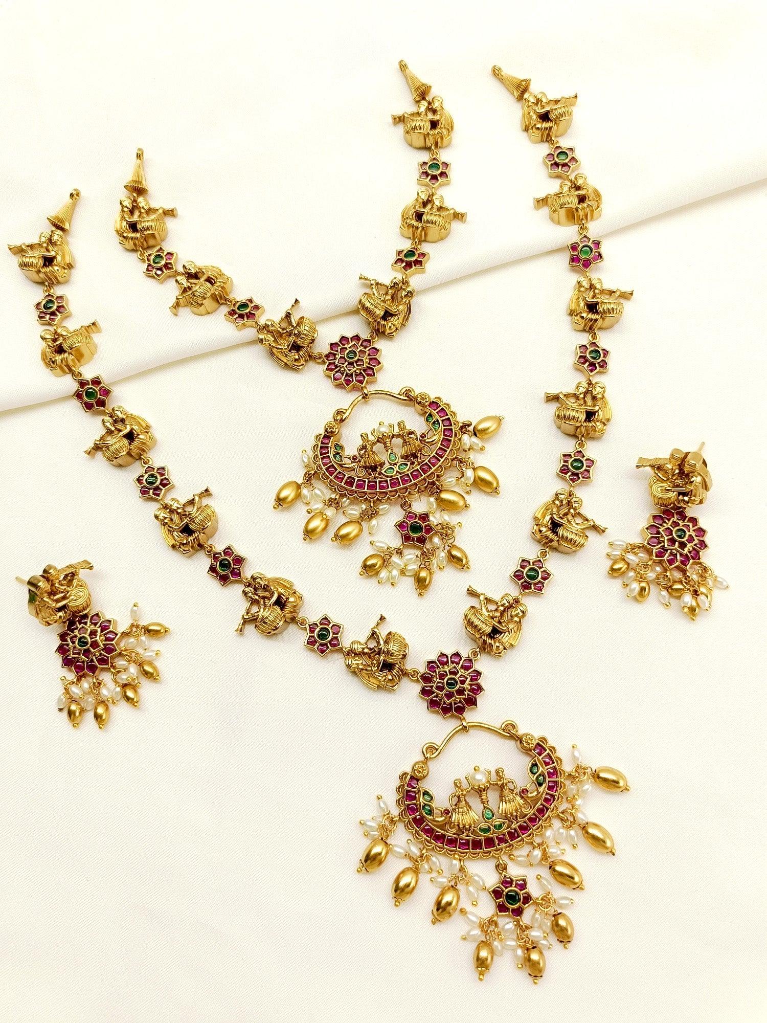Preksha Semi Bridal Set In Antique.