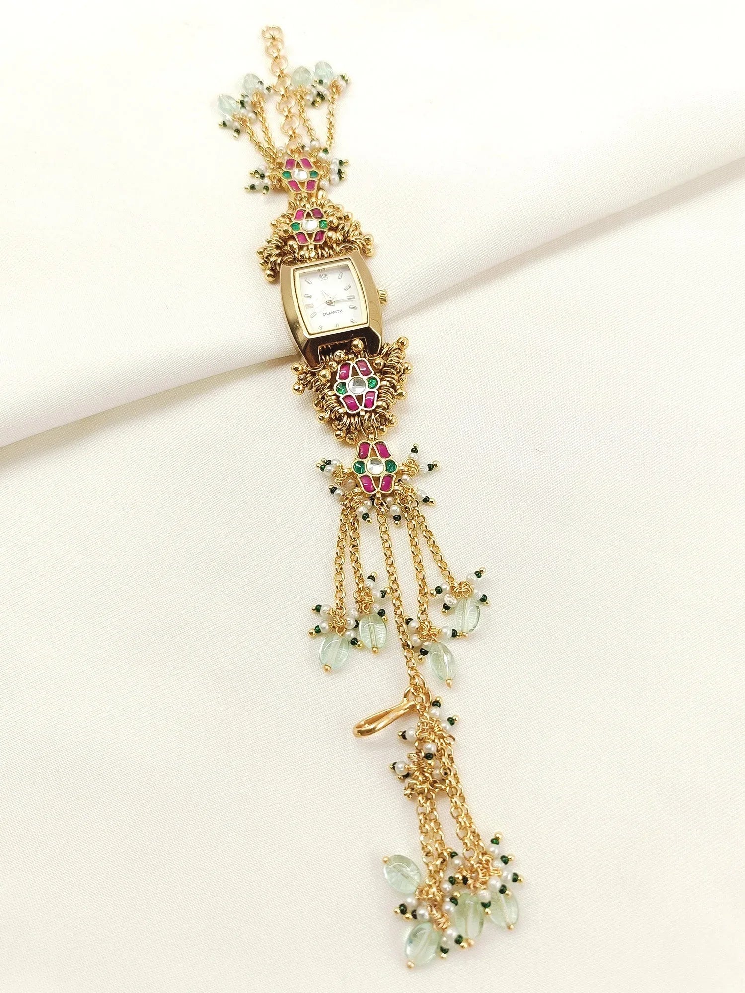 Shubhika's Paachi Kundan Watch