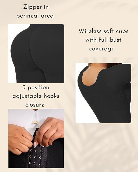 Shapshe® Full Body Post-Surgery Fajas Tummy Control Shapewear  - By Qivii