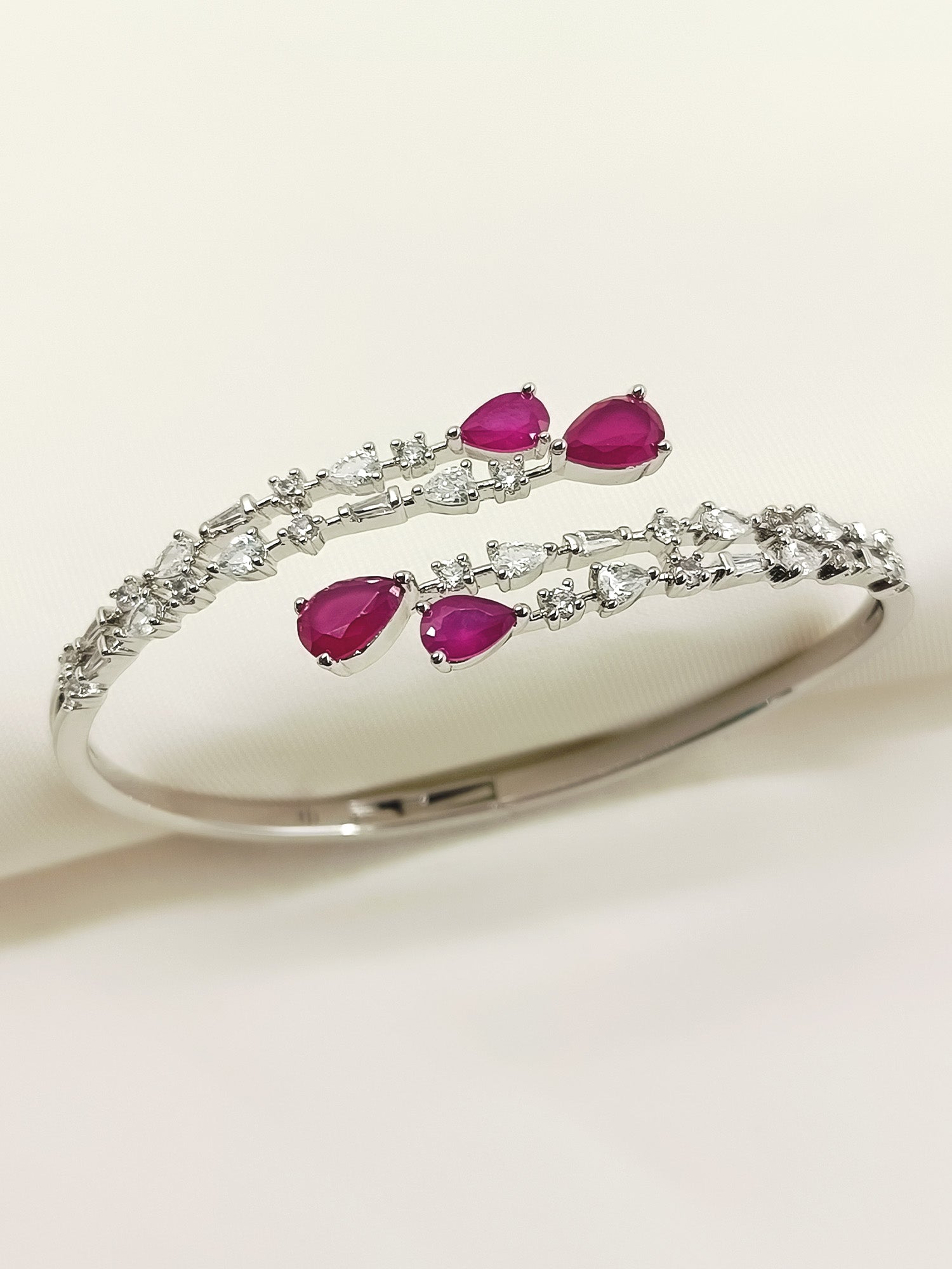Shalini Ruby American Diamond Bracelet