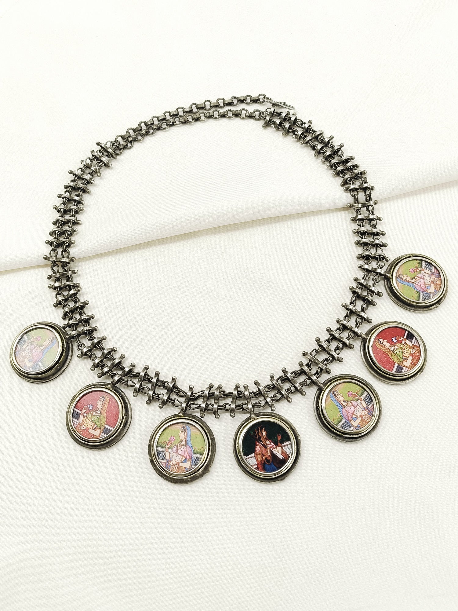 Janvi Multi Colour Oxidized Neckpiece