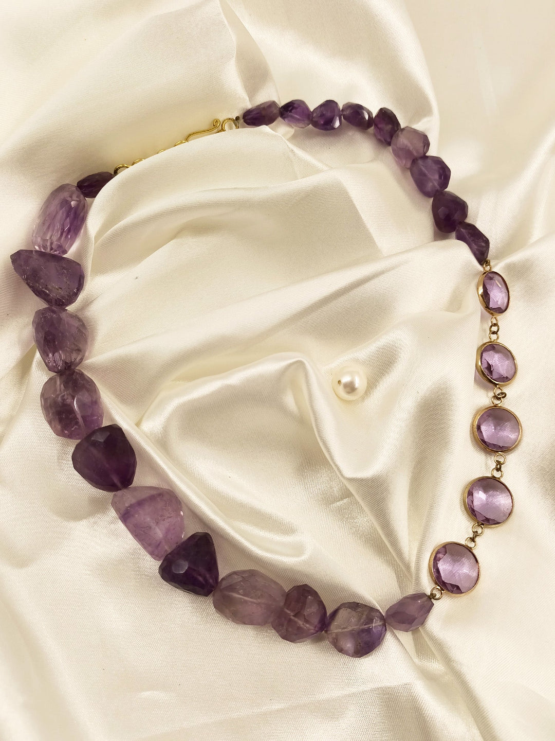 Gaurika Amethyst Natural Stone Necklace