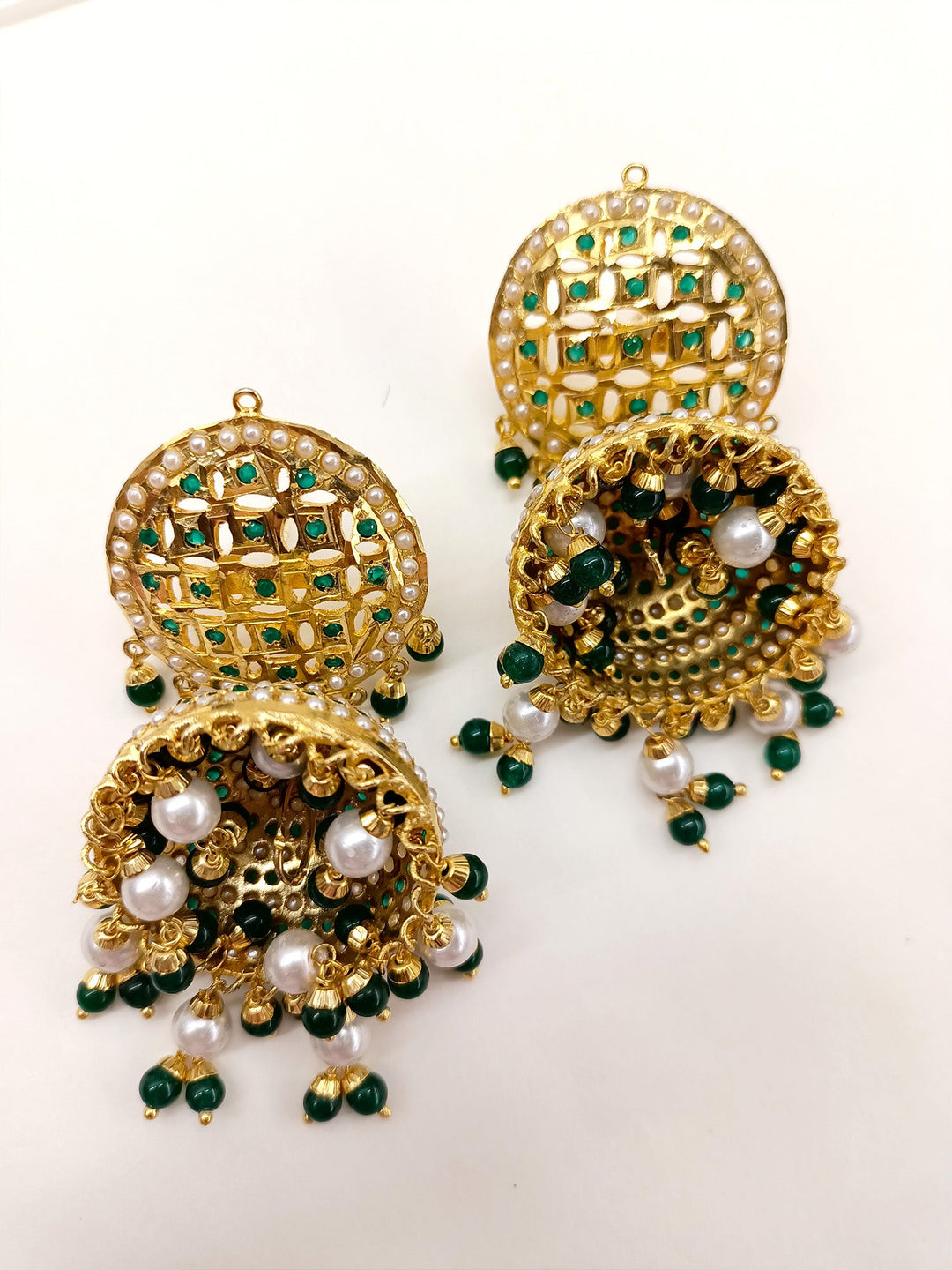 Ismita Green Jadau Jhumki