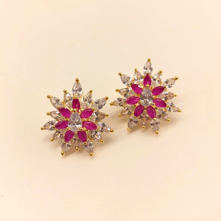 Priyanka American Diamond Ruby Tops