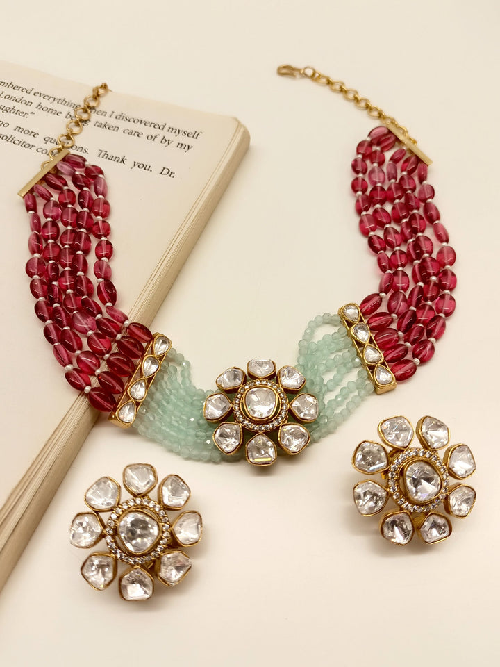 Drucilla R & G Kundan Choker Set