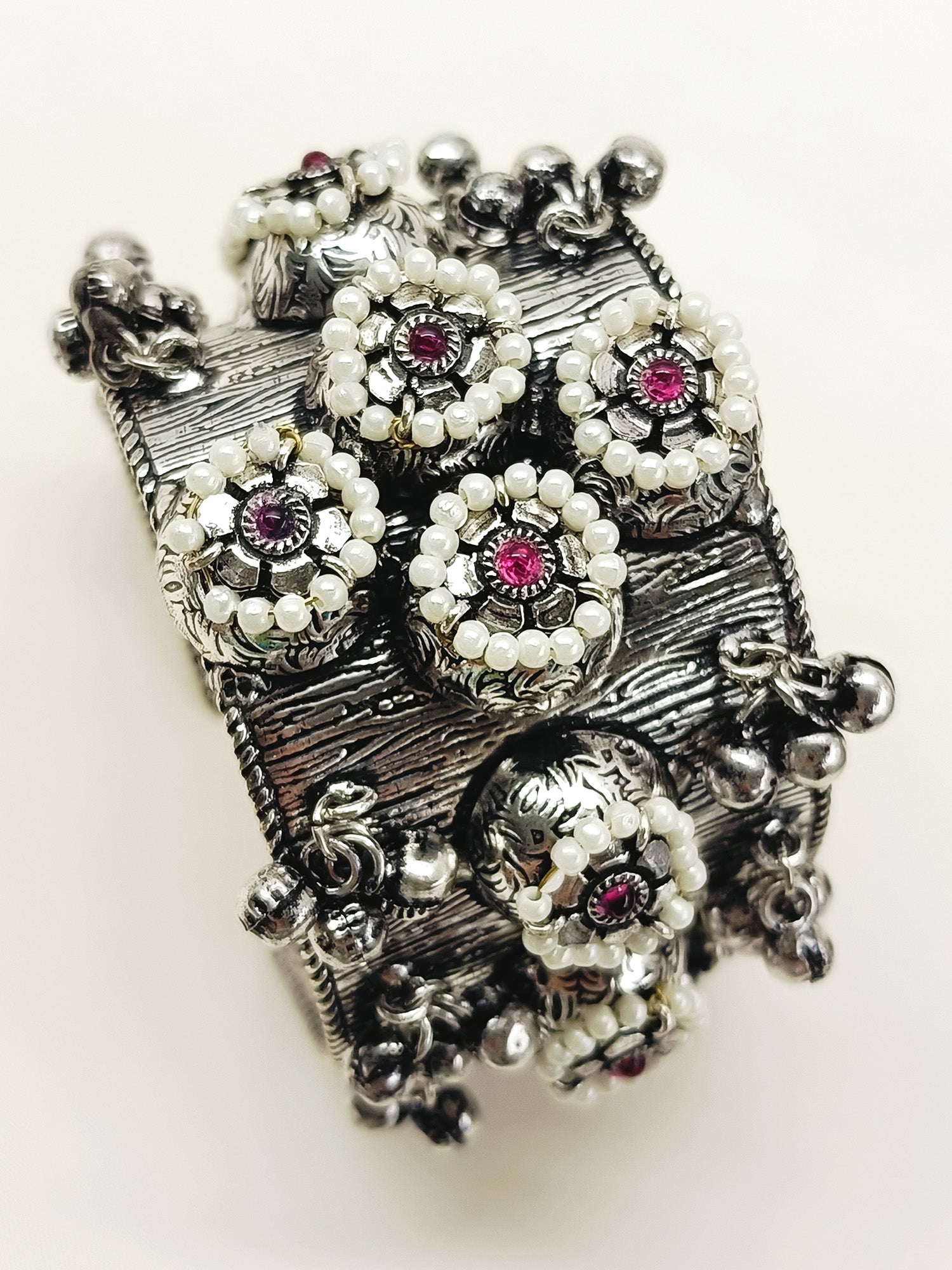 Lovis Ruby Oxidized Bracelet