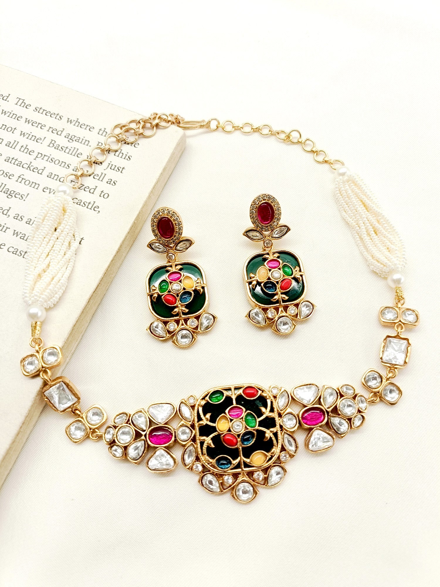 Soniya R & G Boutique Choker Set - qivii