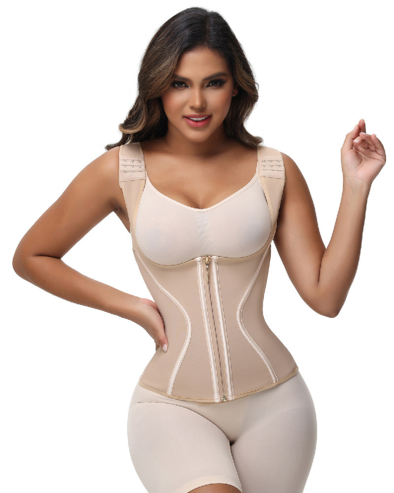 Shapshe® Fajas Colombianas High Compression Tummy Control Front Zipper Waist Trainer Vest