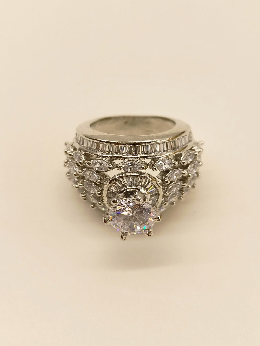 Stunning Neema American Diamond Finger Ring featuring Exquisite Craftsmanship and Luxurious Detailing