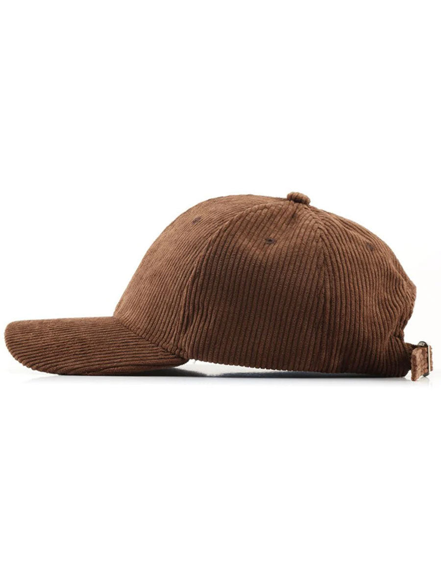 Casual Retro Corduroy Sports Warm Baseball Cap  - By Qivii