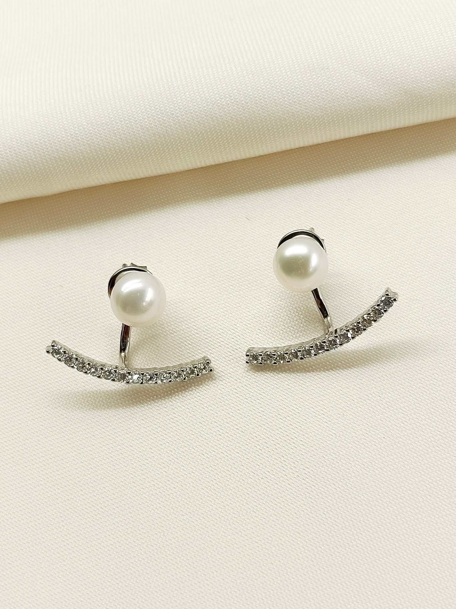 Parinaaz 92.5 Silver Swarovski Stone Tops - qivii