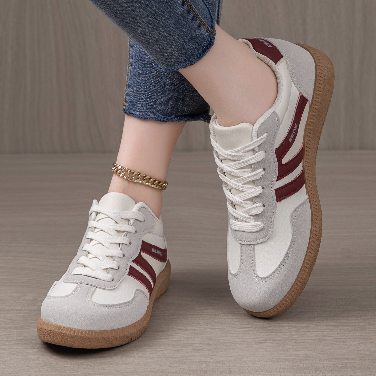 Women’s Nova Retro Colorblock Sneakers – Casual Lightweight Comfort Trainers (US5–10)