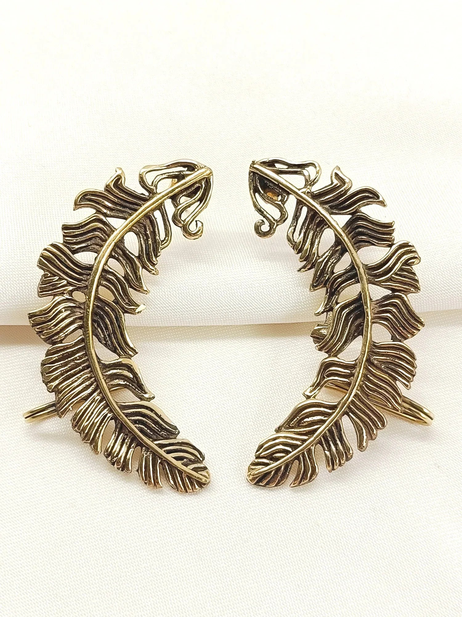 Prarika Golden Western Earrings