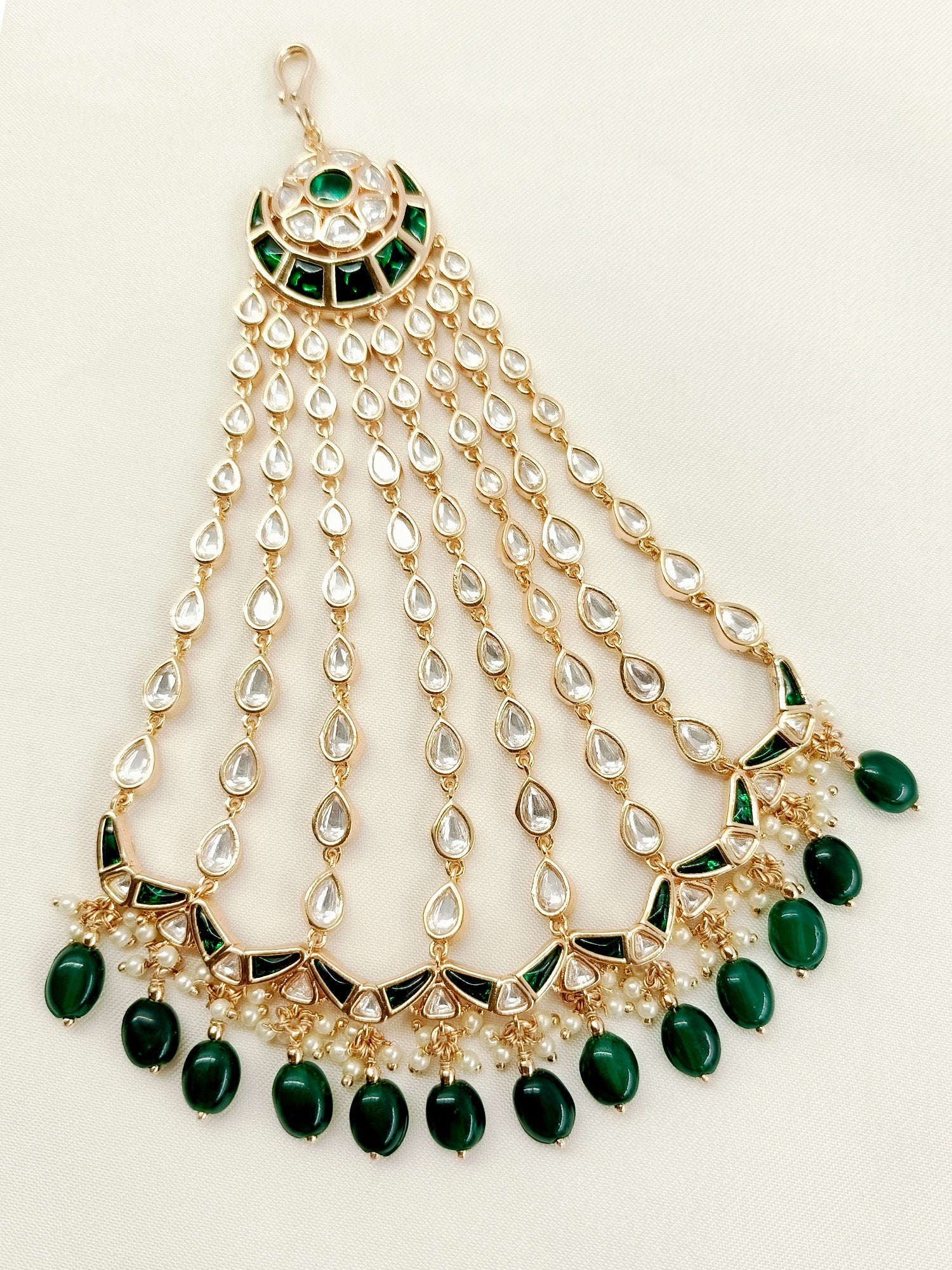Prishti Green Kundan Passa