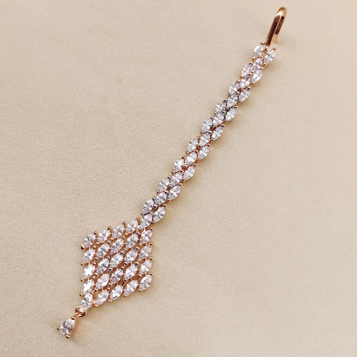 Tapsi American Diamond Rose Plated Beautiful Teeka