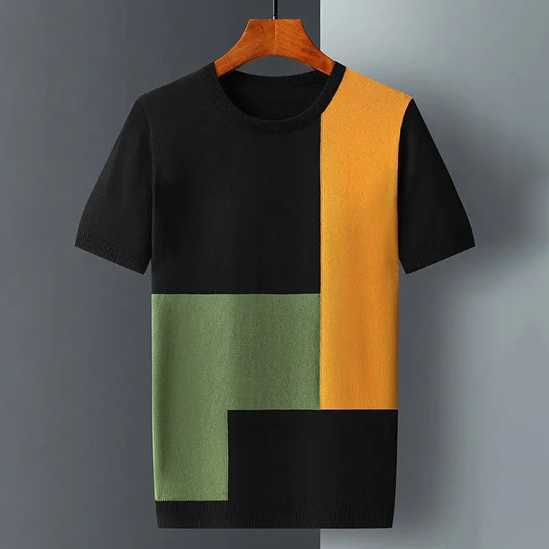 Bauhaus-geïnspireerd Kleurblok Shirt  - By Qivii