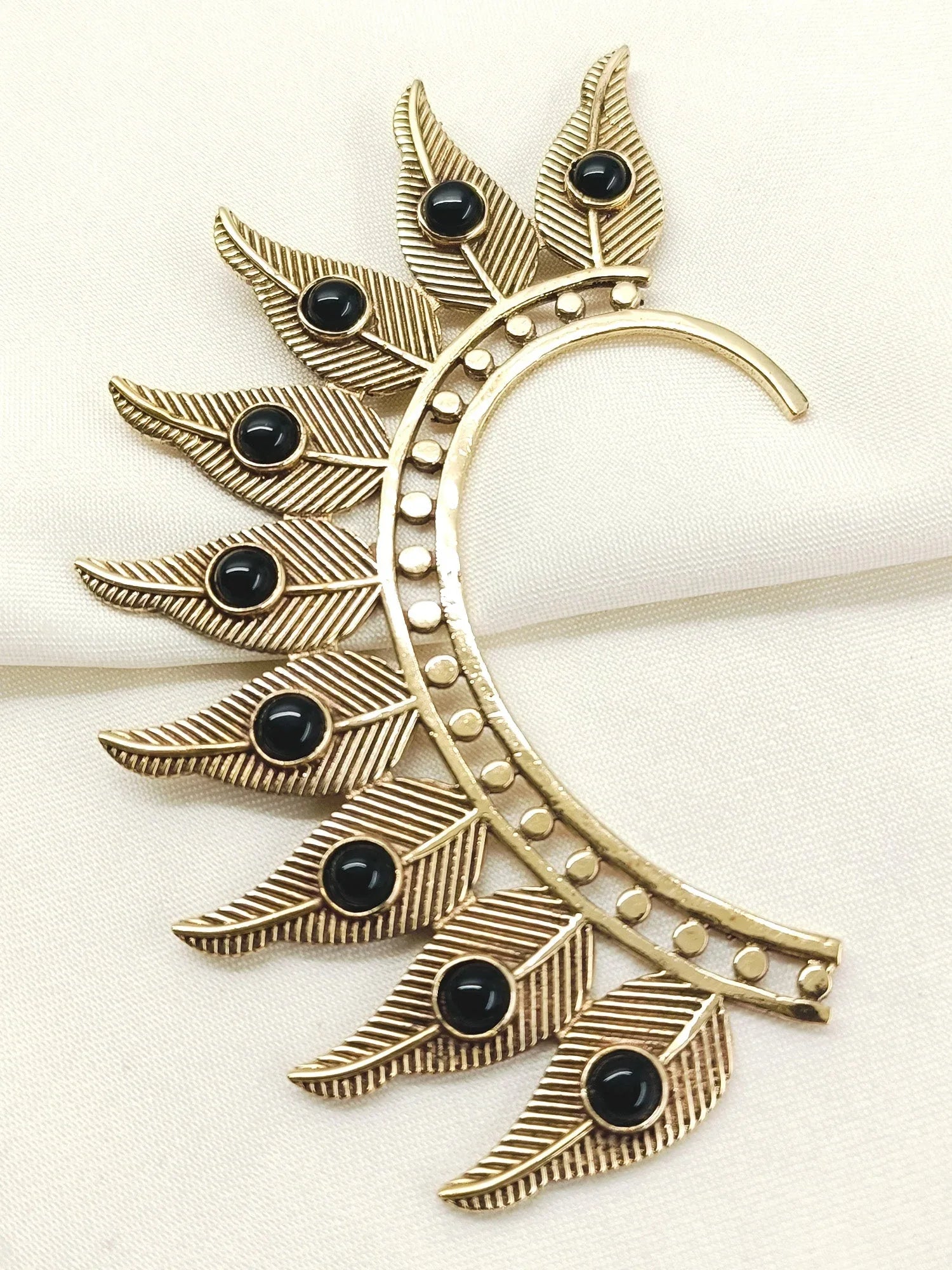 Surbhi Black Western Earcuffs