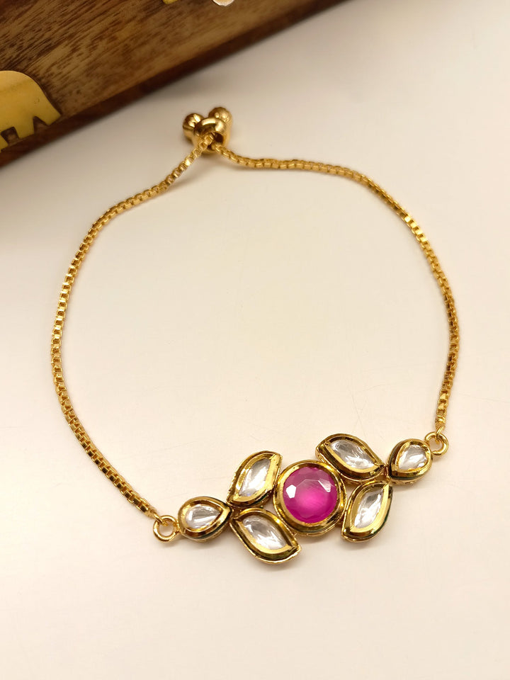 Aubrey Delicate Ruby Kundan Bracelet