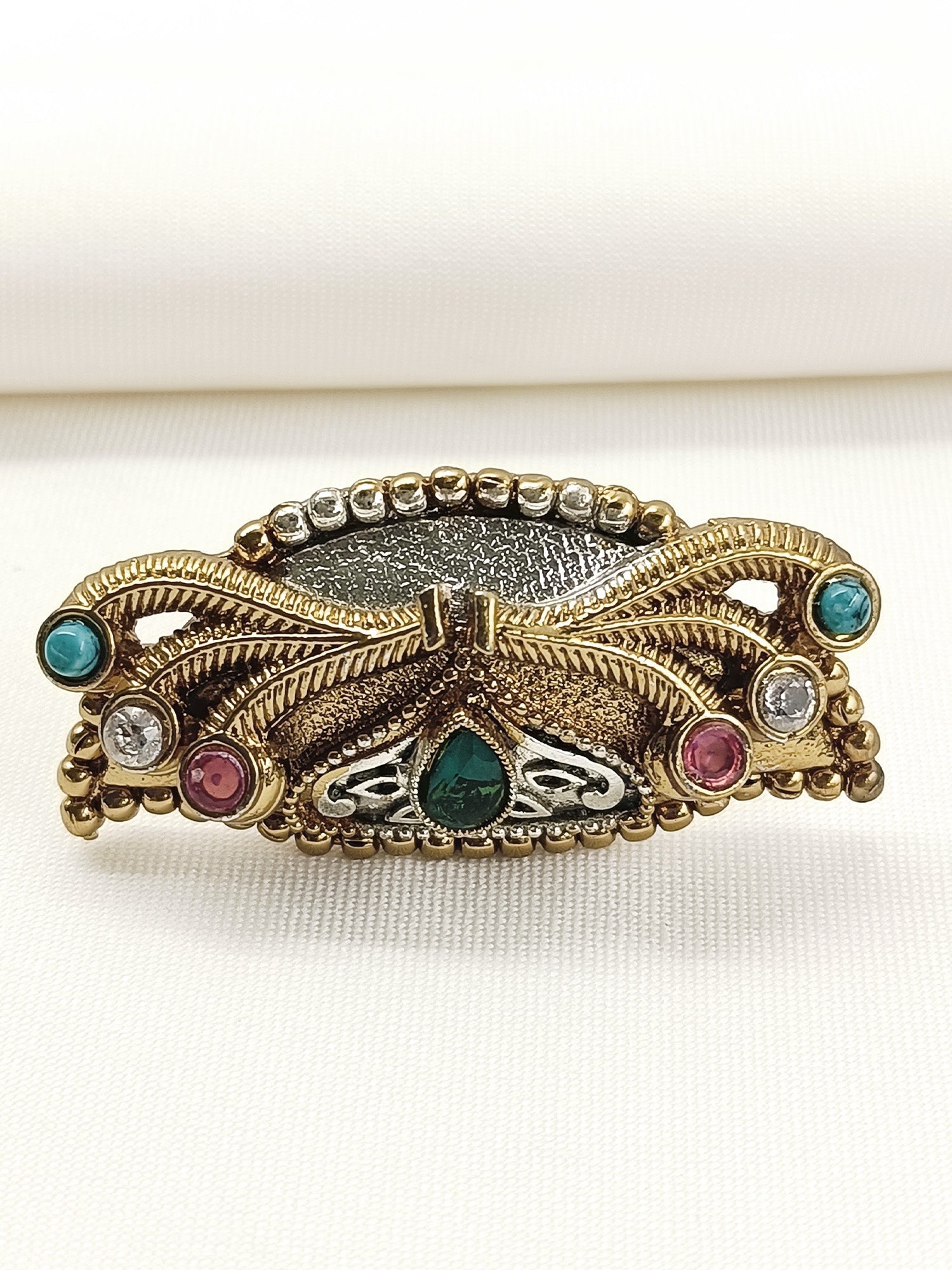Oorja Multi Colour Oxidized Finger Ring