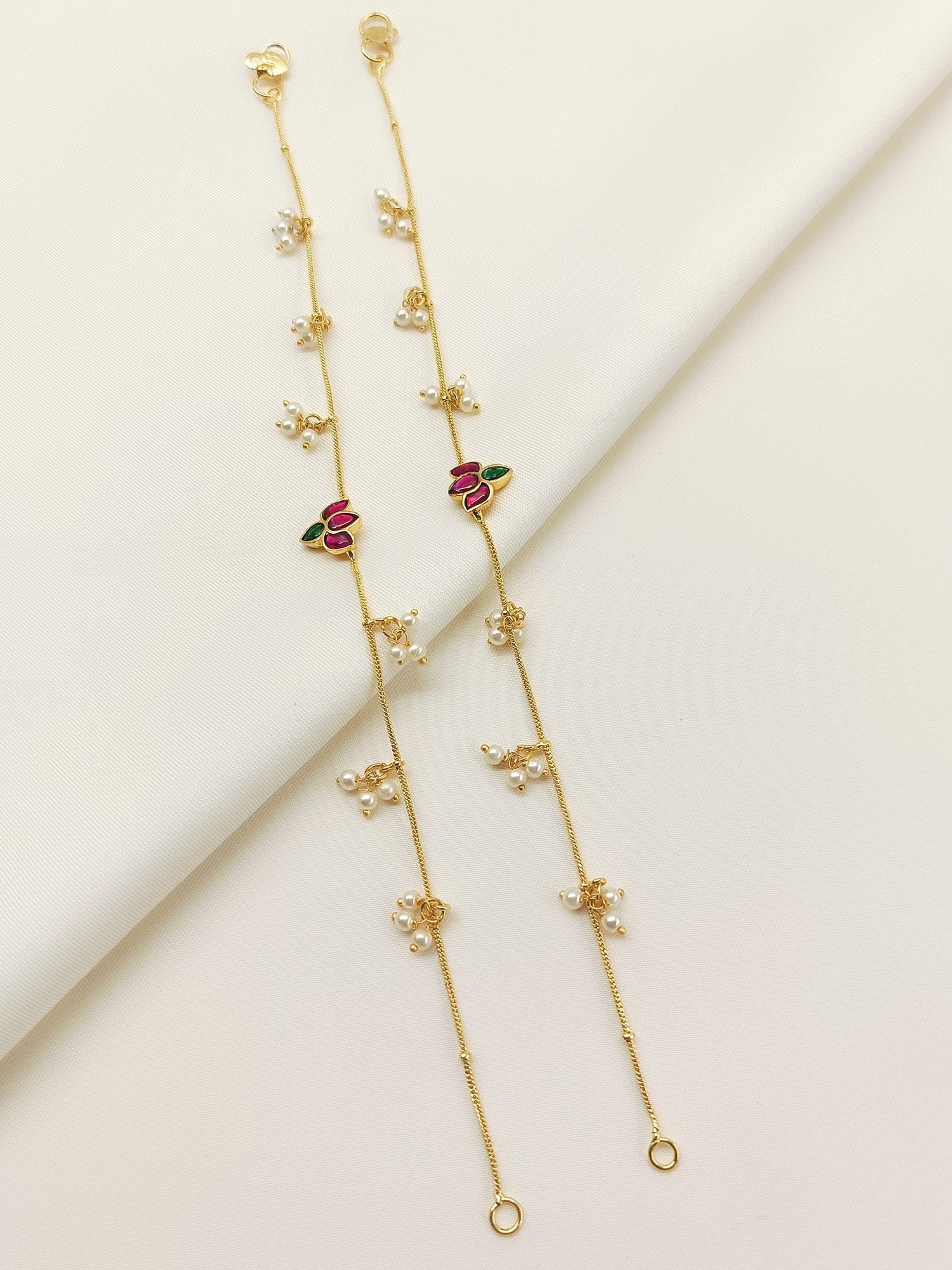 Nuray R&G Kundan Anklet