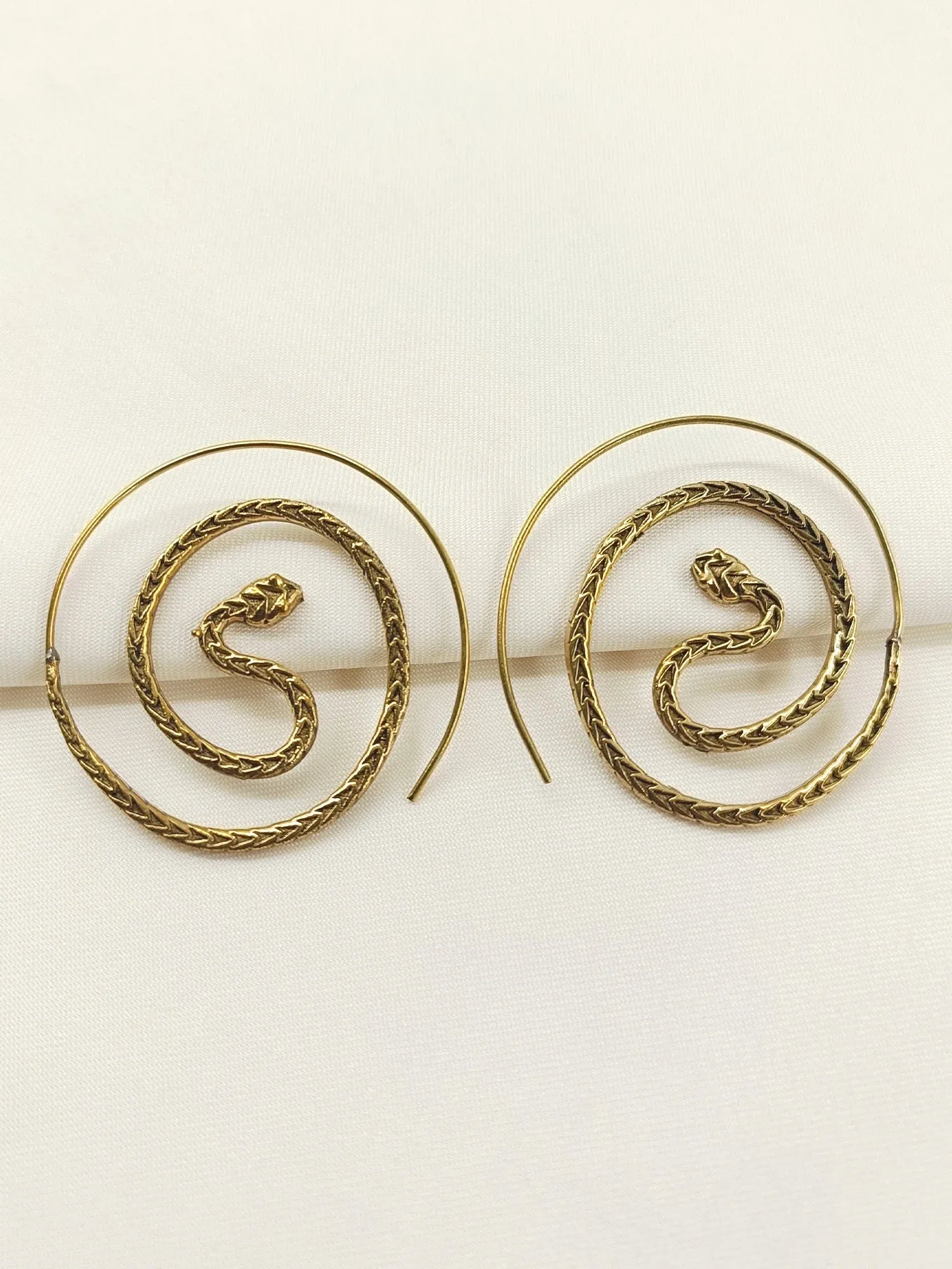 Navdha Golden Western Earrings