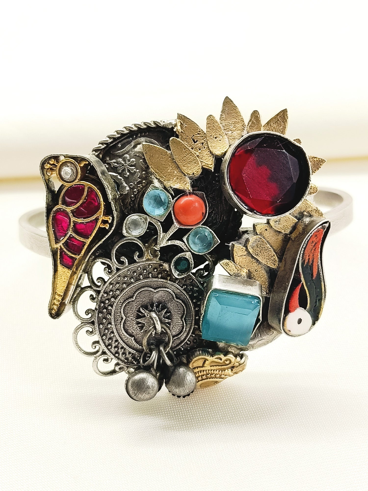 Vishaka Multi Colour Oxidized Bracelet