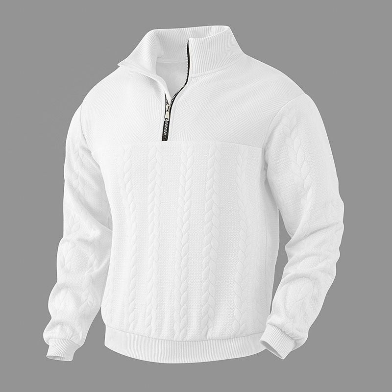 Brooks Jacquard Knit Sweater  - By Qivii