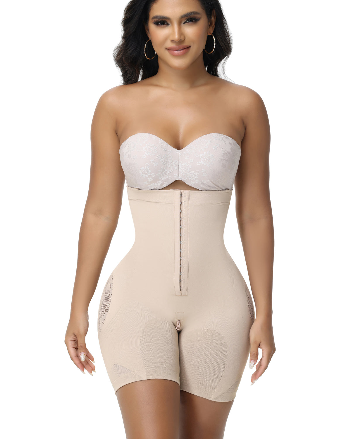 Shapshe® Women's Butt Flower Cut out Hip Lifting Fajas Colombianas Firm Control Shapewear  - By Qivii