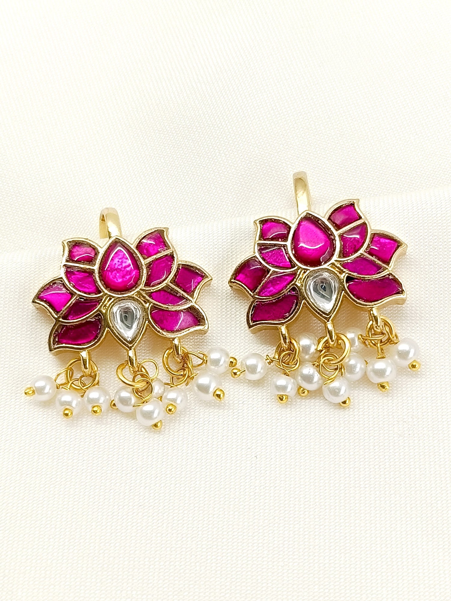 Gitali Ruby Kundan Ear Cuff [Price Is For Pair]