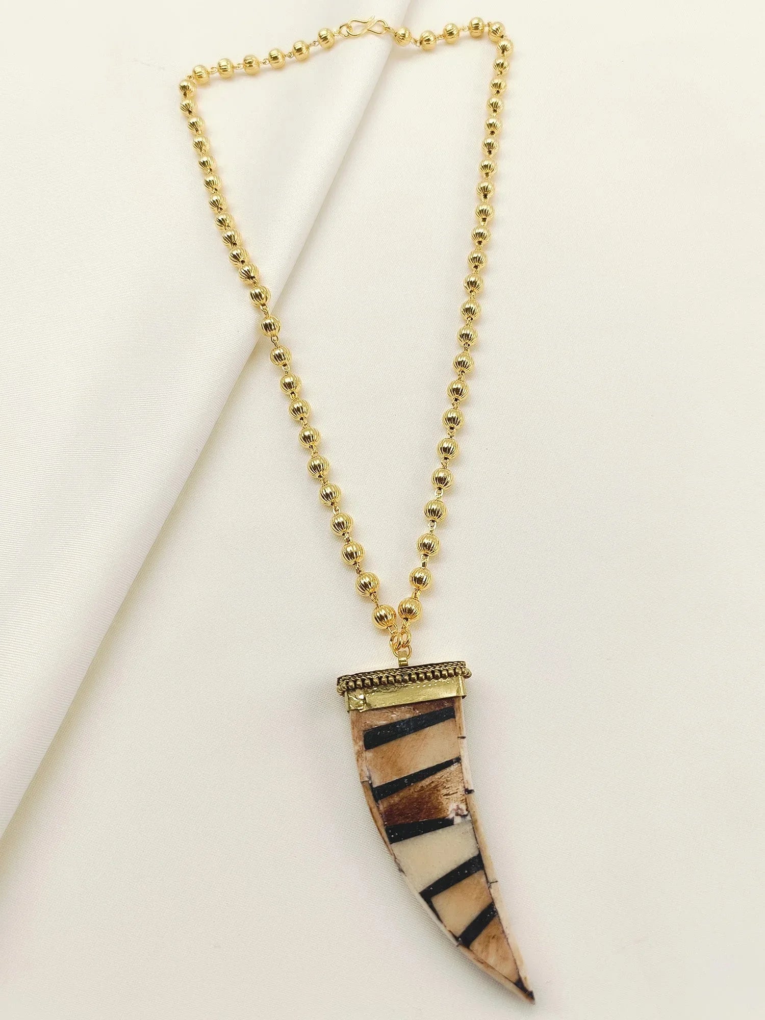 Rubee Brown Bone Men's Neckpiece