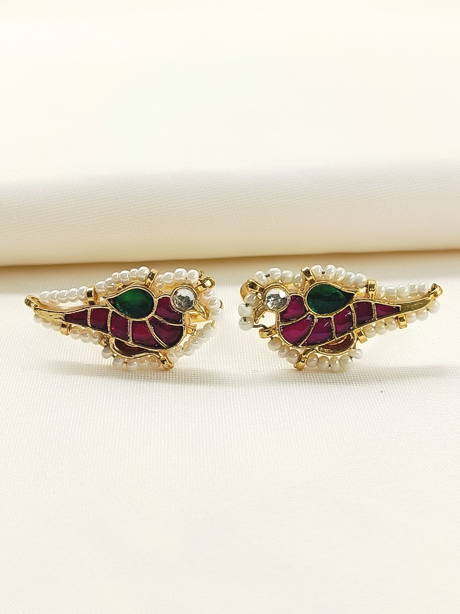 Amina R&G Bird Kundan Toe Ring