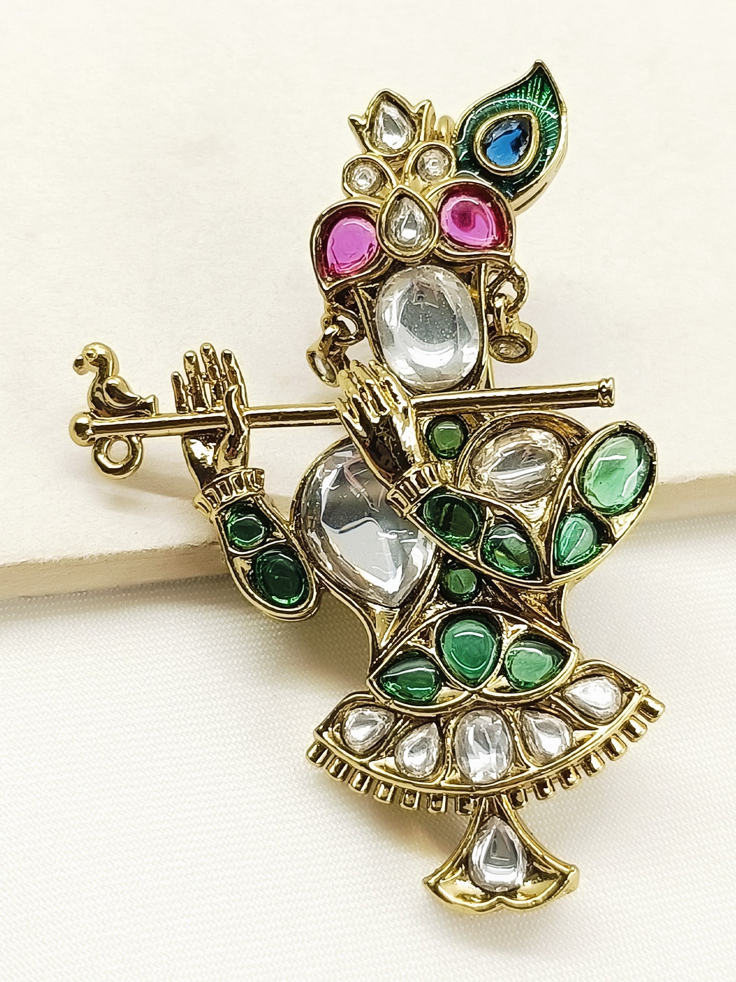 Shubh Multi Colour Krishna Ji Brooch