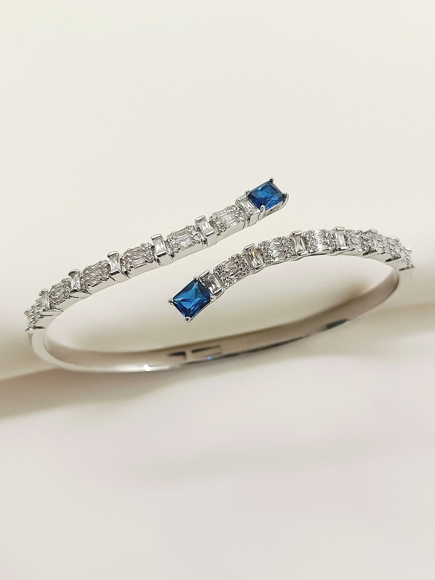 Shabnam Blue American Diamond Bracelet