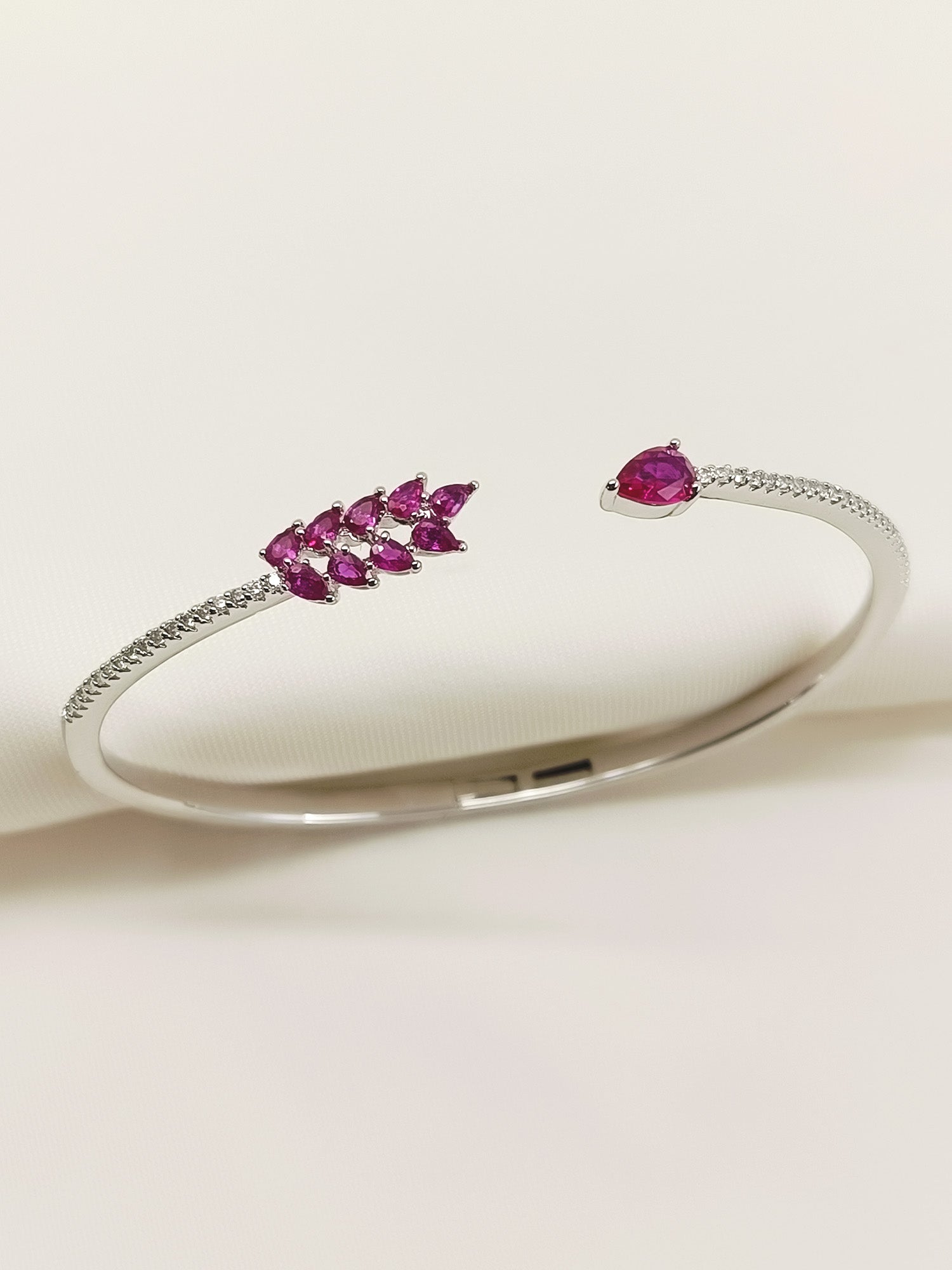 Pranjali Ruby American Diamond Bracelet